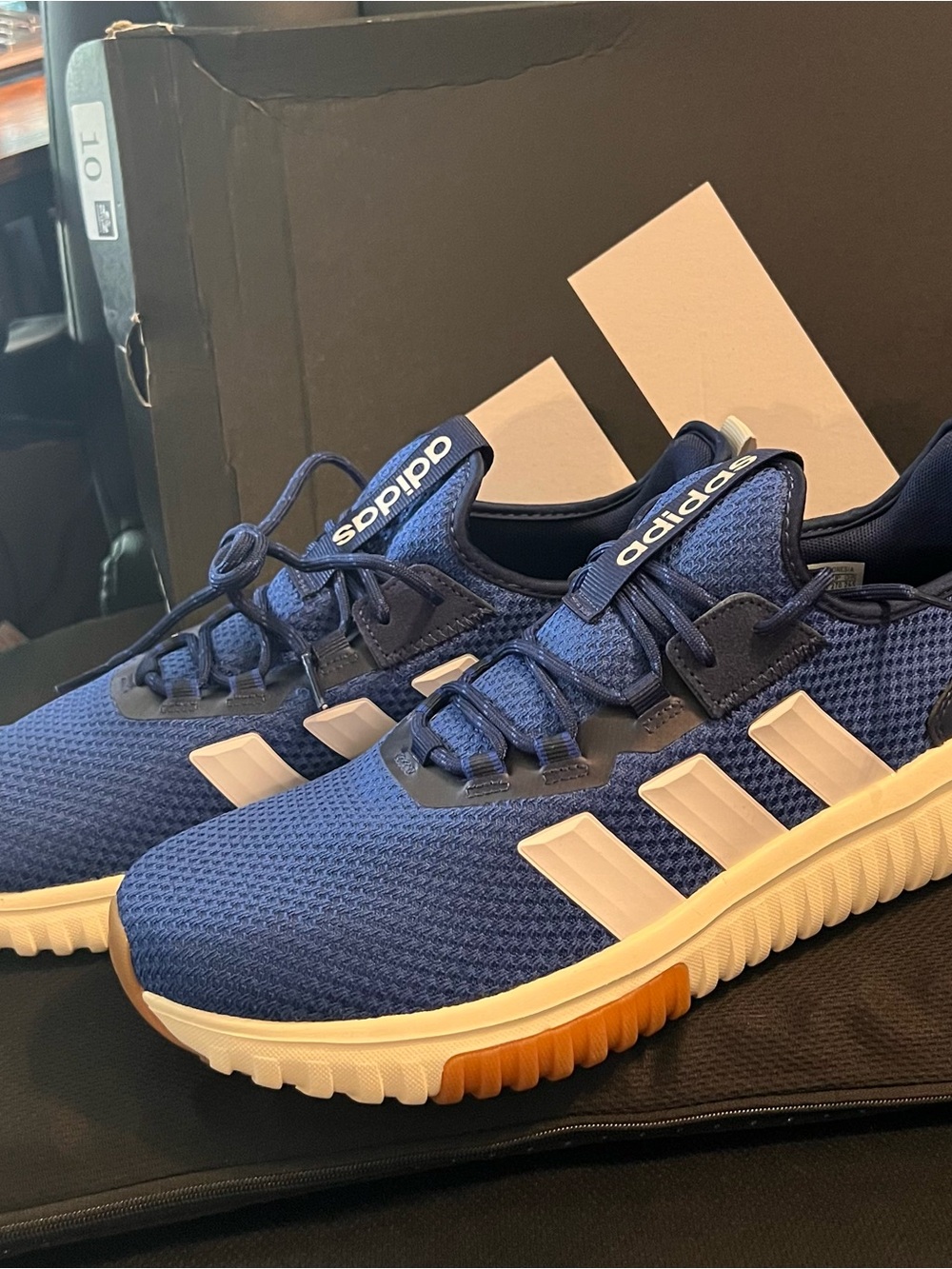 adidas Men’s Blue Kaptir 4.0 with White Stripes